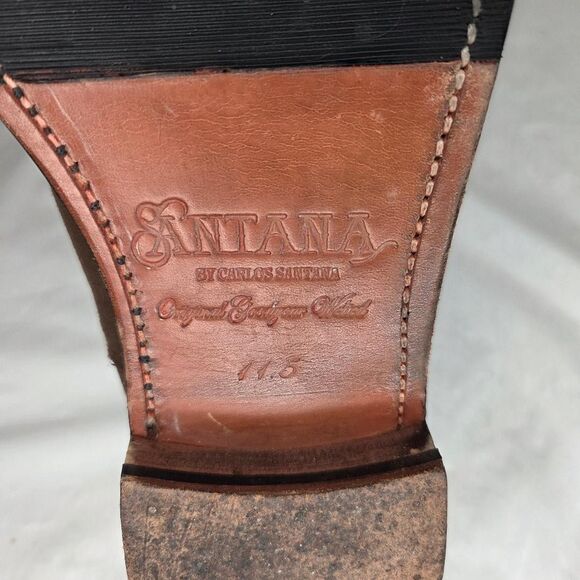 Santana by Carlos Santana Men’s Chestnut Suede Chelsea Boots Size 11.5 - Picture 9 of 10